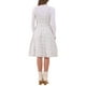 thumbnail image 3 of Vestido Tweed INSPIRE CHIC sin mangas con escote cuadrado, vestido de corte A con estampado de cuadros, color blanco, 3 of 5