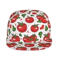 thumbnail image 2 of Balery Baseball Cap Flat Bill Hats for Men Adjustable Size for Running Workouts and Outdoor Activities All Seasons Dad Hat(Hand Drawn Tomatoes ), 2 of 9