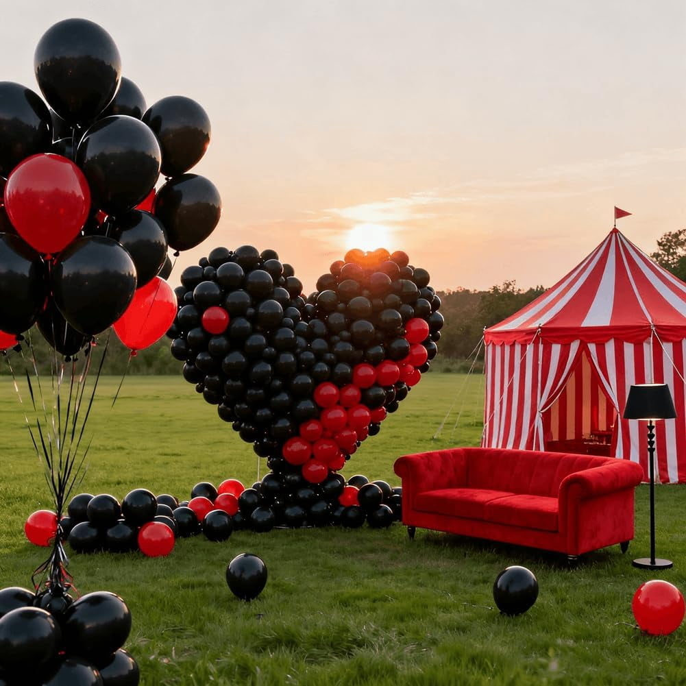 400 Pcs Black Balloons 12 Inch Bulk Latex Balloon for Birthdays Weddings Party Decorations