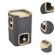 thumbnail image 4 of Cama para gatos cubierta protectora de muebles para gatos con bola esponjosa, cubo para gatos, casa para gatos de interior con rechinantes Doble capa, 4 of 8