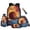 Ice and Fire Basketball, variant on XYZCANDO Baby Dragon Floral 5Pcs School Backpack Set with Portable Lunch Bag Multifunctional Pencil Case Water Bottle Bag Carrier Lanyard Keychain for Elementary Middle High School