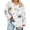 White, variant on CHGBMOK Women's Plus Size Floral Print Pullover Long Sleeve V Neck Tops Casual Loose Fit T Shirts
