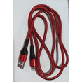 thumbnail image 2 of Charging Cable Nylon Braided Smart Data Cord USB USB phone Charger Wire Mobile Phone Accessory, Red, Replacement for iOS, 2 of 2