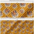 thumbnail image 2 of Soimoi Cotton Poplin Fabric Check & Tiger Face Animal Print Fabric by Yard 42 Inch Wide, 2 of 7