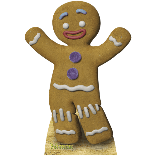 SC787 Gingerbread Man Shrek Cardboard Cutout Standup