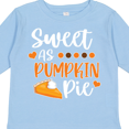 thumbnail image 4 of Inktastic Thanksgiving Sweet as Pumpkin Pie Boys or Girls Long Sleeve Toddler T-Shirt, 4 of 5