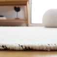 thumbnail image 4 of SAFAVIEH Marbella Rosanne Diamond Area Rug, Ivory/Black, 6' x 9', 4 of 8