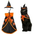 thumbnail image 1 of (Con sombrero)Disfraz de Halloween para mascotas,Disfraz de mascota de Halloween,Capa de Halloween para mascotas,Disfraz de perro gato,Para fiesta de Halloween de cachorro de gato,Disfraz de fiesta, 1 of 5