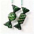 thumbnail image 3 of Clearance! Christmas Ornaments Dark Green Frosted Gradient Decorations, Xmas Tree Hanging Pendants, Seasonal Indoor Outdoor Decor for Christmas Tree Mantel Wall, 3 of 7