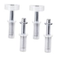 thumbnail image 3 of Kit de herrajes para puertas plegables, pieza para puertas corredizas, pivote superior de acero inoxidable y rueda guía de repuesto para oficinas y 4 piezas, 3 of 8