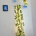 thumbnail image 4 of 6.56/16.4/32.8 FT Artificial Ivy Sunflower Rose Garlands with 20/50/100 LED String Light Fake Vines for Bedroom Decor Greenery Faux Hanging Plants Decor for Home Kitchen Garden Office Wedding Wall, 4 of 9