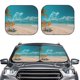 thumbnail image 2 of Fotbe Shopping Cart On Tropical Beach Juego de 2 Piezas de Parasoles para Parabrisas | Bloqueador Solar para Auto | Accesorios Plegables para Protección Solar Interior-Small, 2 of 6