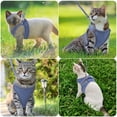 thumbnail image 7 of ORIA Cat Harness and Leash for Walking, Pet Harness, Soft Adjustable Vest Harnesses with Reflective Strips and Chest Strap, Easy Control Breathable Jacket for Dog Cat, Blue, XXS, 7 of 7