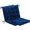 Navy Blue, variant on Set of 2 Outdoor Dining Chair Cushions, 37x18 inch, Water Repellent, Patio Seating Cushions, 37x18 inch, for Garden Patio Furniture (Red)