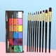 thumbnail image 5 of Kit de pintura facial y corporal de 18 colores con 10 pinceles para maquillaje de Halloween 18 colores mate, 5 of 8