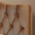 thumbnail image 4 of Pemberly Row Velvet Upholstered Queen Panel Headboard in Rich Bronze, 4 of 4