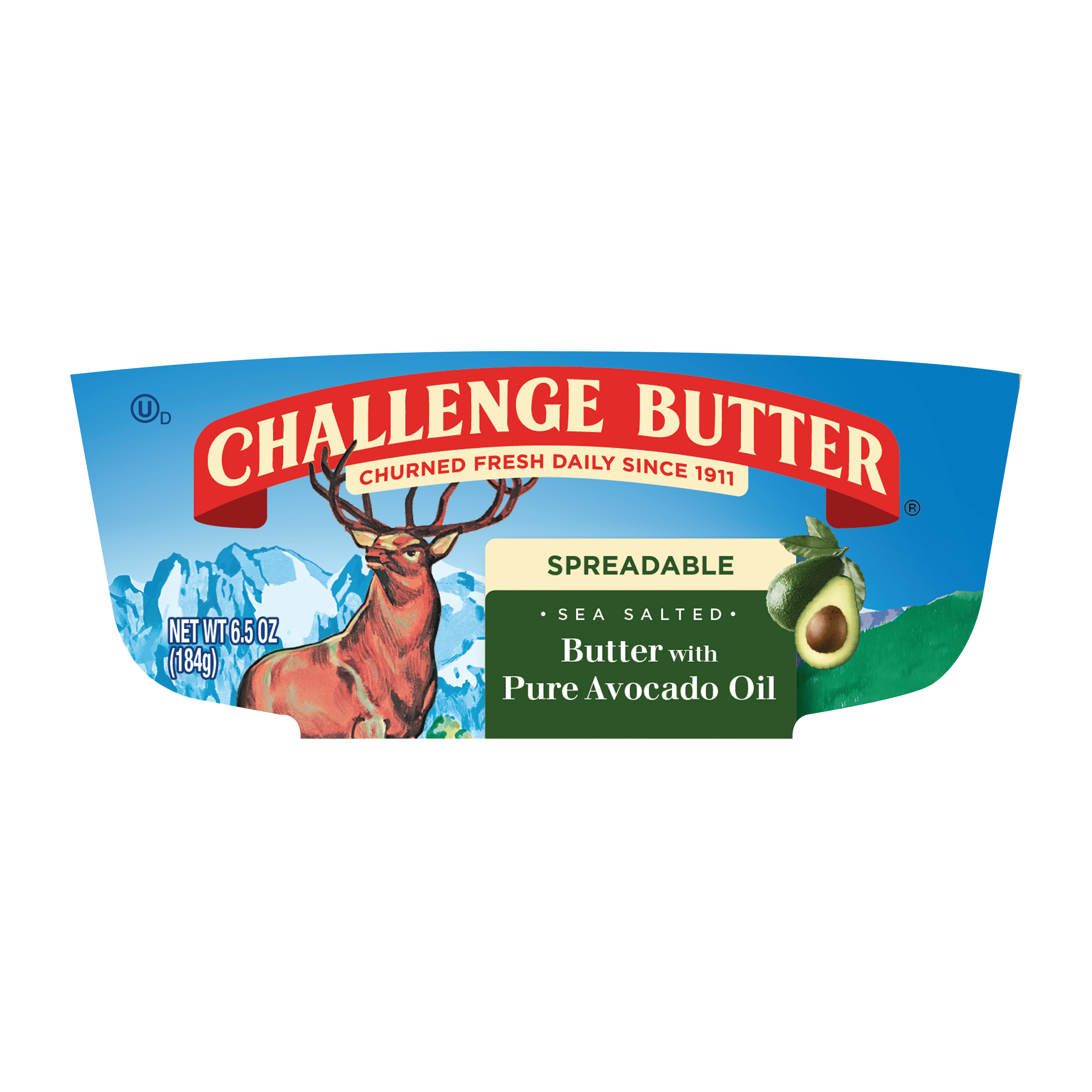 Challenge Spreadable Salted Butter with Avocado Oil, 6.5 oz Tub