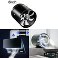 thumbnail image 1 of Bgsha Extractor Fan 200mm Inline Pipe Fan Smoke Extractor Duct Fan 1050 m³/h Inline, 1 of 9
