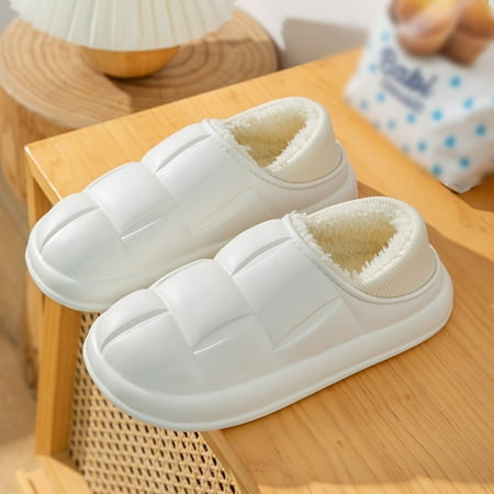 

Slippers Women s Net Red Cotton Slippers Autumn And Winter Bag Heel Outer Wear Plus Velvet Home Indoor Thick Bottom Confinement Plush Shoes