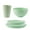 4Pcs Green, variant on 4Pcs Wheat Straw Tableware Set Plate Dish Bowl Cup Unbreakable Kitchen Eco Friendly Dishes Eating Dinnerware Camping