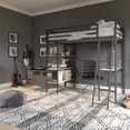 thumbnail image 6 of Max & Finn Nova Metal Loft Bed with Shelves, 6 of 10