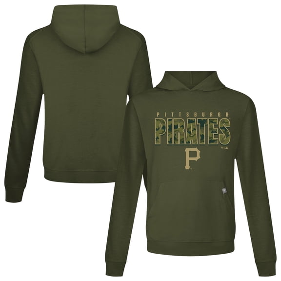 Men's Levelwear  Green Pittsburgh Pirates Relay Protect Pullover Hoodie