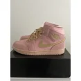 thumbnail image 1 of A i r-Jor-dan 1 Mid Coral Gold Sneakers Size 10.5, 1 of 6
