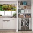 thumbnail image 5 of LALILO Kitchen Curtain Valance Colorful Leaves Tree Rod Pocket Window Curtain 52"x 18" Set of 2, 5 of 5