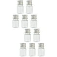 thumbnail image 6 of FRCOLOR 10 pcs  5cm Sample Bottles with Screw Cap Clear Vials Jars Bottles Vials Small Tiny Jars For Refillable Essential Oil Jewelry, 6 of 8