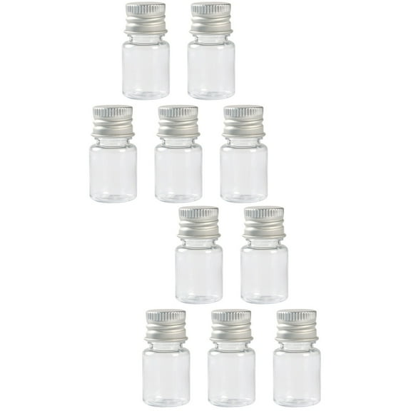 unbranded 2pcs Vials Sample Vials Clear Essential Oil Bottles Jars Storage Container Specimen Vials with Screw on Caps Graduated Vial Tube 5ml 5pcs
