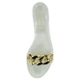 thumbnail image 2 of Forever Shoe Women Jelly Flip-Flops Sandals Open Toe Slides Gold Buckle Jelly-82 Clear Silver 8, 2 of 2
