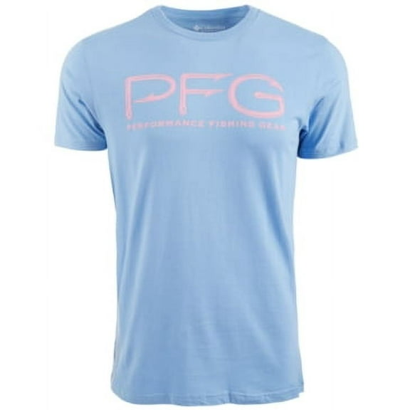 Columbia Mens Regular fit Short Sleeve Graphic T-Shirt Shirt XL Blue