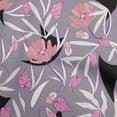 thumbnail image 1 of oneOone Velvet Grayish Purple Fabric Floral Sewing Craft Projects Fabric Prints By Yard 58 Inch Wide, 1 of 1