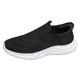 thumbnail image 2 of Slip-Ons slip-Ons punto técnico deportivas informales para correr zapatos (Blanco y 45), 2 of 9