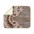 thumbnail image 4 of CafePress - Barn Wood Lace Western - Sherpa Fleece Throw Blanket 60" x 50", 4 of 5