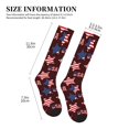 thumbnail image 5 of Bixox American Stars1 Print Compression Socks,Compression Socks Women & Men Circulation for Medical,Running,Athletic, 5 of 7