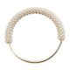 thumbnail image 1 of Suministros de accesorios para asas de bolso de perla, asa de anillo de repuesto para bolso de mano DIY Blanco, 1 of 9