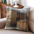 thumbnail image 4 of Vibrant & Artistic Watercolor Throw Pillow Covers | Blue, Brown, Purple Oil Painting | Set of 2 | 16x16 Inch | Grunge Hippie Art Cushion Cover | Ideal for Kids, Mid Century Decor, 4 of 7