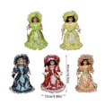 thumbnail image 3 of Beautiful Triangel Dolls Porcelain Dolls Standing Model Delicate 17 Inch Porcelain Dolls Figurine Table Desk Decors, 3 of 9
