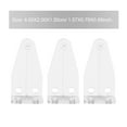thumbnail image 2 of 10pcs Hold Down Brackets Blinds Bottom Rail Holder Clips Clear Plastic Blinds Brackets, 2 of 9