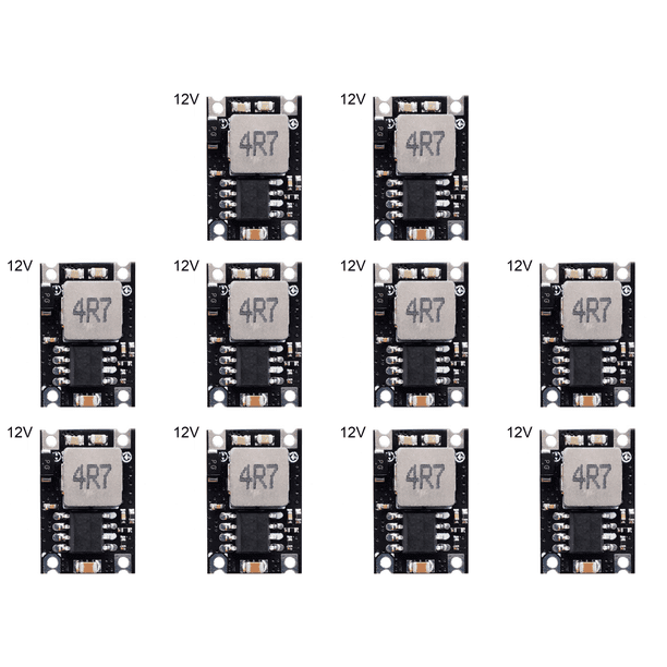 DQrwqpou Placa convertidora reductora DC-DC 3A para carga batería motocicleta y automóvil (12V)