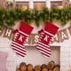 thumbnail image 1 of Christmas Large Letters Christmas Stockings Cute Striped Christmas Tree Pendant Holiday Decorations, 1 of 5