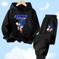 thumbnail image 3 of Conjunto de sudadera con capucha Sonic Tops, ropa para bebés de 2 a 12 años, ropa de abrigo para niños, sudadera de primavera 2024 para niñas, ropa para madres y niños, 3 of 5