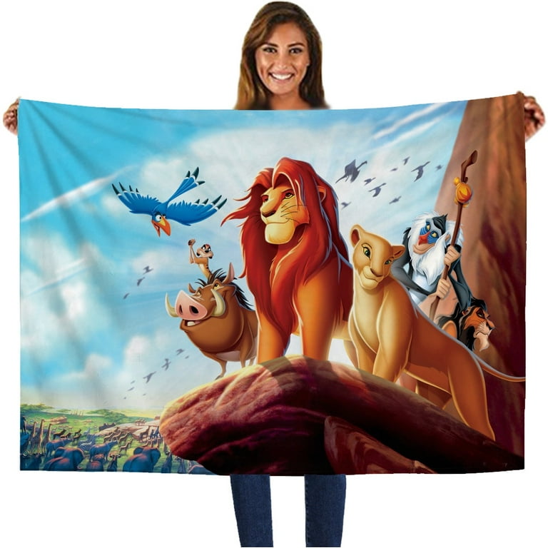 The Lion King Flannel Throw Blankets Popular Bed Cover Couch Sofa Bed Camping Travel for Winter 59x39inch 150x100cm
