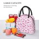 thumbnail image 5 of Fotbe Pink bows Bolsa de Almuerzo con Estampado, Lonchera Aislada, Contenedor de Comida Reutilizable Tipo Cooler a Prueba de Fugas, 5 of 6