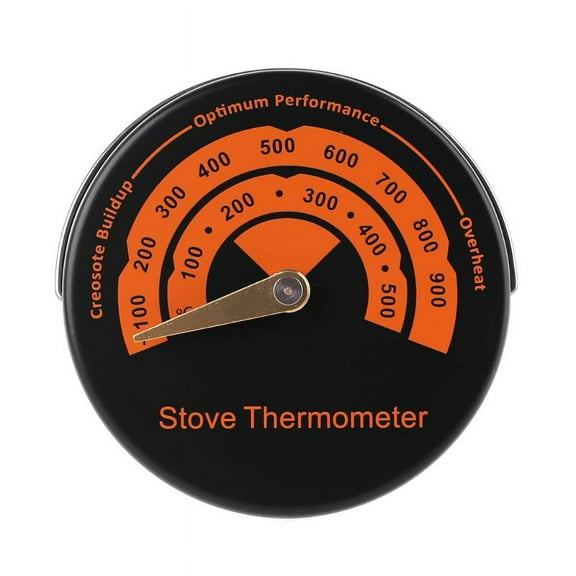 Wood Stove Meter Thermometer for Fan Burning Stoves Top Flues Stovepipe Thermometer Measures Temperature Avoid Overheat