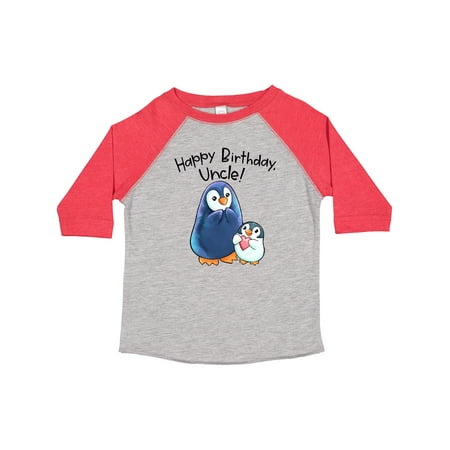 

Inktastic Happy Birthday Uncle!- Cute Penguins Gift Toddler Boy or Toddler Girl T-Shirt