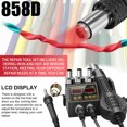 thumbnail image 3 of Soldering Iron LCD Digital Display 180-500℃ Temperature Hot Air Rework Station Electronic Craftsman Self Cooling Welding Tool 110V US Plug, 3 of 9