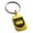 Gold, variant on Stainless Steel Crown Royal Coat of Arms Shield Engraved Small Rectangle Dog Tag Charm Keychain Keyring