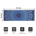 thumbnail image 5 of Bohemian Retro Floral Non-Slip Entryway Door Mat,Boho Indoor Decor Durable Low Plush Door Mat,Washable Welcome Rug for Patio Hallway Home Decor 16x47 Inches, 5 of 7